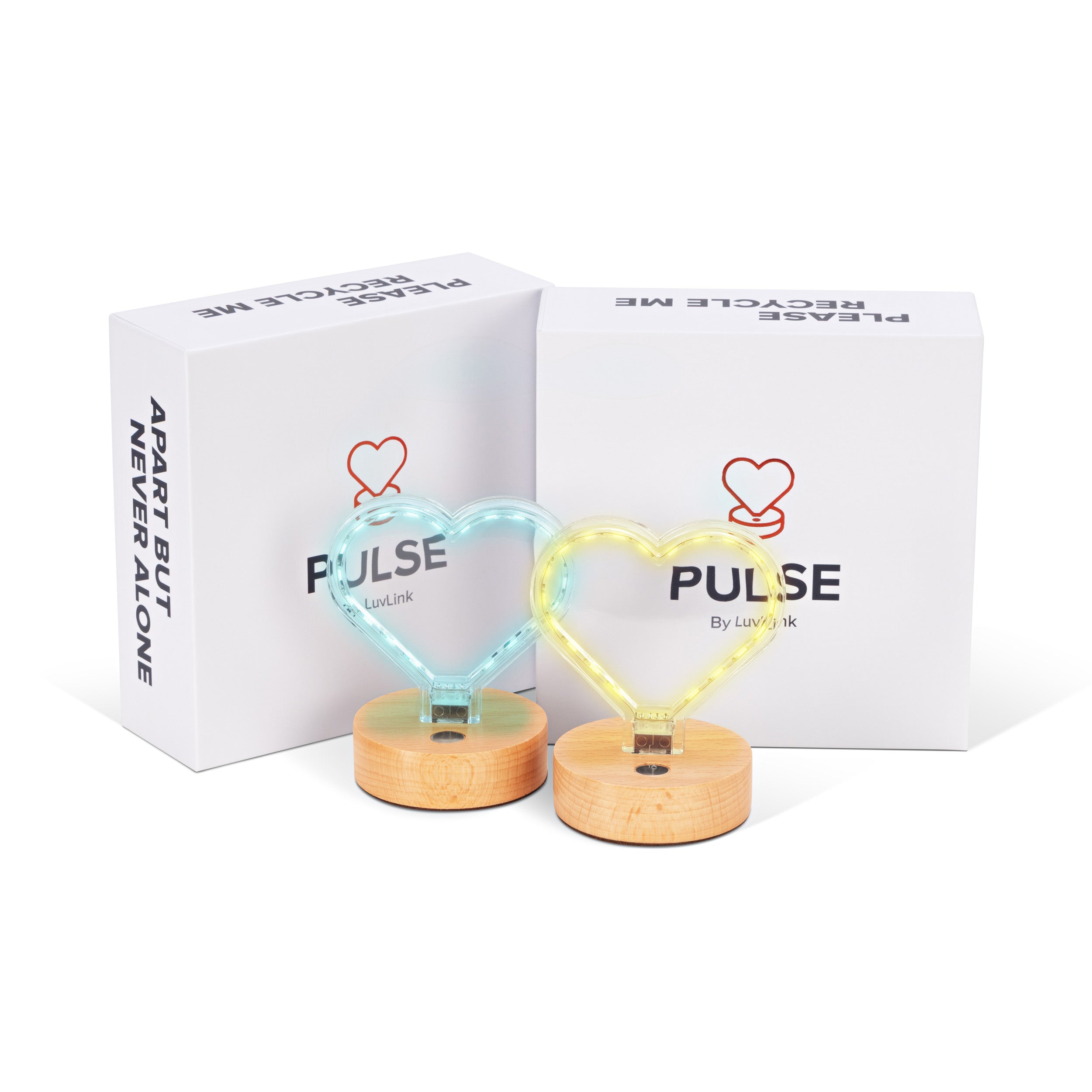 Pulse Heart Friendship Lamps by LuvLink® - Long Distance Lamps