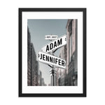 'Established in Love' custom framed print